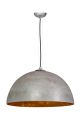 Lampa wisząca Loft ETH 50cm Mezzo Tondo szara złota