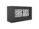 Zegar stolikowy Boxed Flip Clock klapkowiec czarny mat Karlsson
