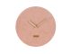 Zegar ścienny Karlsson Corduroy różowy