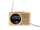 Budzik Retro Radio bamboo Karlsson