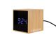 Budzik Mini Cube bamboo Karlsson