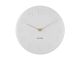 Zegar ścienny Karlsson Sole polyresin matt white