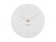 Zegar ścienny Karlsson Sole polyresin biały mat