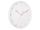 Zegar ścienny Karlsson Dipped metalowy biały różowy