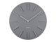 Zegar ścienny Karlsson Discreet szary srebrny