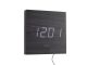 Zegar ścienny Square fornir czarny LED Karlsson