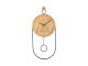 Zegar ścienny Swing pendulum light wood veneer Karlsson