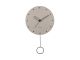 Zegar ścienny Studs pendulum wood warm grey Karlsson