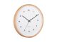 Zegar ścienny Modesta wykonany z drewna biały Karlsson