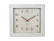 Zegar ścienny Sole, kwadratowa rama z drewna lipowego, biały Karlsson