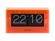 Zegar stołowy Boxed Flip, akrylowy neonowy pomarańczowy Karlsson