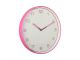 Zegar ścienny Lined Numbers różowy Karlsson