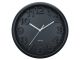 Czarny zegar ścienny Elevated Classic Karlsson