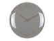 Szary Zegar ścienny Fuerte Dome clay Karlsson