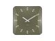 Zielony Zegar ścienny Sucinto Dome square luxury Karlsson