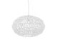 Pendant lamp Paper Rope oval shape white