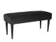 Leitmotiv ławka Luxurious aksamit czarna