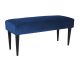 Leitmotiv ławka Luxurious aksamit niebieska