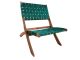Krzesło Leitmotiv Weave zielony