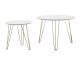 Zestaw stolików Leitmotiv Sparks biała gold plated legs