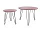 Zestaw stolików Leitmotiv Sparks warm red w. matt czarny legs