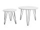 Zestaw stolików Leitmotiv Sparks biała w. matt czarny legs