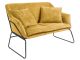Sofa Leitmotiv Glam corduroy curry yellow