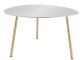 Stolik leitmotiv Leitmotiv Ovoid enamel biała large