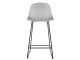 Krzesło barowe Diamond Mesh PP jasny szary Leitmotiv