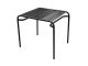 Stolik ogrodowy Leitmotiv Lineate metalowa czarna