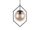 Lampa wiszaca Leitmotiv Diamond Framedbrazowy