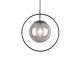 Lampa wiszaca Leitmotiv Round Framed ciemno szary