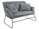 Sofa Leitmotiv Glam corduroy ciemno szary