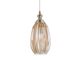 Lampa wisząca Posh oval szkło brązowy