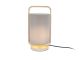 Table lamp Snap wood w. mouse grey shade Leitmotiv