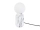 Table lamp Gala marble print white Leitmotiv