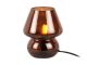 Lampka nocna  Glass Vintage brązowa Leitmotiv