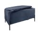 Bench Snog XL velvet dark blue matt black legs