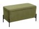 Lawka tapicerowana XL velvet olive zielony czarny Leitmotiv