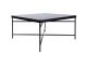 Coffee table Smooth square large matt black Leitmotiv
