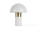 Table lamp Seta metal matt white w. gold Leitmotiv