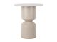 Side table Diabolo iron warm grey