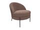 Chair Noble teddy curl dark warm grey
