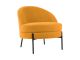 Chair Noble teddy curl ochre yellow