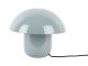 Table lamp Fat Mushroom enamel misty blue