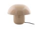Table lamp Fat Mushroom enamel soft brown