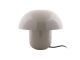 Table lamp Fat Mushroom enamel warm grey