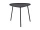 Stolik boczny Boaz, duży, metalowy o teksturze, czarny Leitmotiv