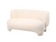 Sofa Ardor teddy curl biały Leitmotiv