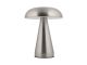 Lampa stołowa Rachel LED wykonanane z metalu szczotkowany nikiel Leitmotiv
